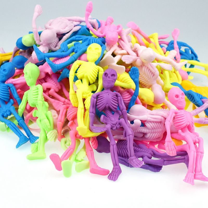 Kids Zombie Toys - 10pcs 탄성 부드러운 해골 해골 좀비