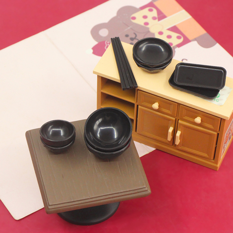 1:6 1:12 인형 집 미니어처 디너 플레이트 그릇  - Kids Toys Kitchen Set 리뷰 및 가격