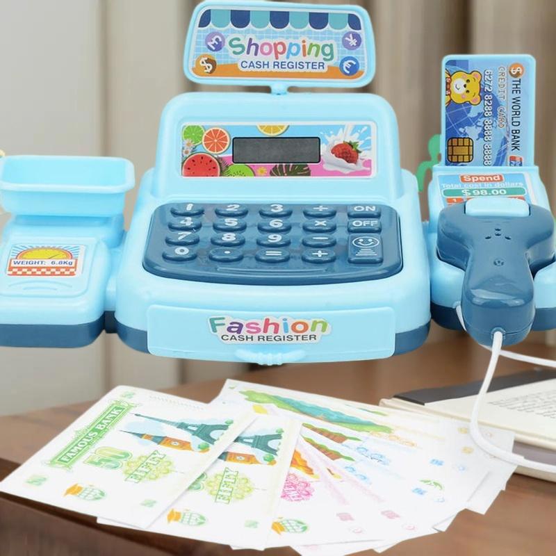 1세트 슈퍼마켓 계산원 전자 게임 조명 및 음향 효과  - Toy Cash Register 리뷰 및 가격