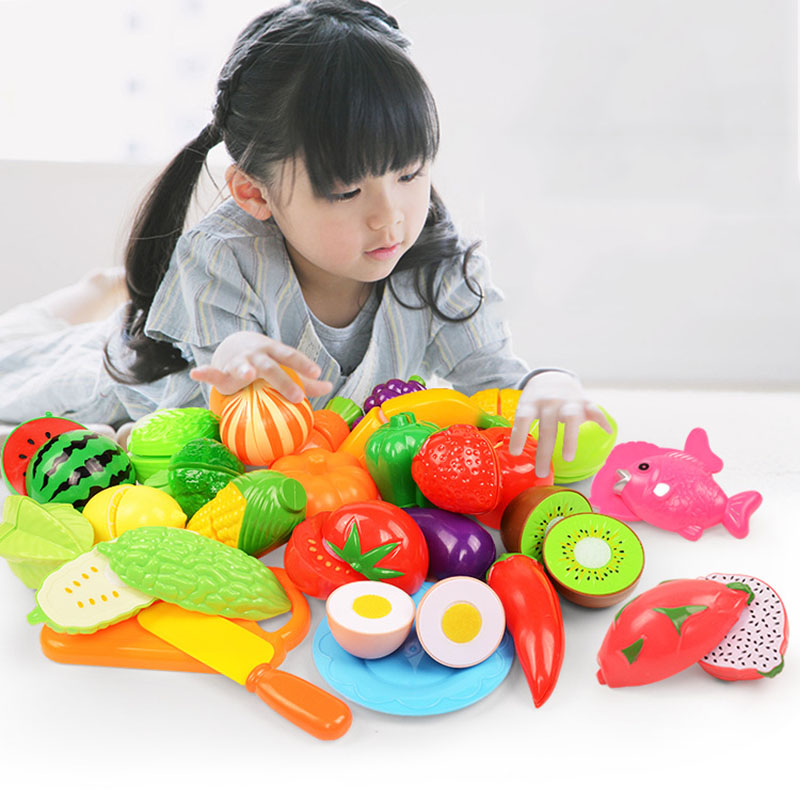 어린이 장난감 절단 과일과 야채 어린이를위한 설정 놀이 - Kids Toys Kitchen Set 리뷰 및 가격