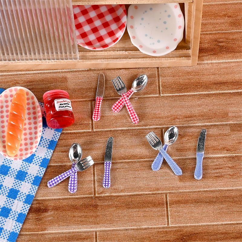 3종 세트 인형의 집 미니어처 주방 장난감 체크무늬 합 - Kids Toys Kitchen Set 리뷰 및 가격
