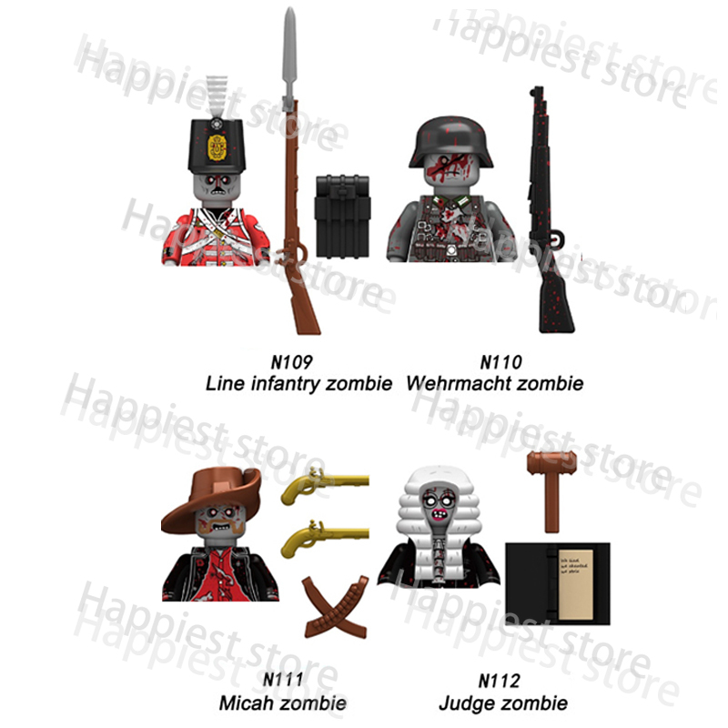 MOC 도시 할로윈 좀비 워킹 데드 유령 그림 빌딩 블 - Kids Zombie Toys 리뷰 및 가격