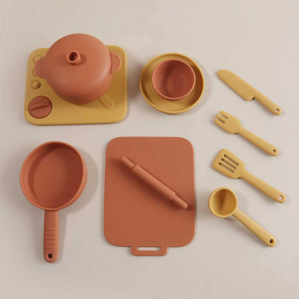 어린이용 역할 놀이 주방 장난감 12개 세트, 실리콘  - Kids Toys Kitchen Set 리뷰 및 가격