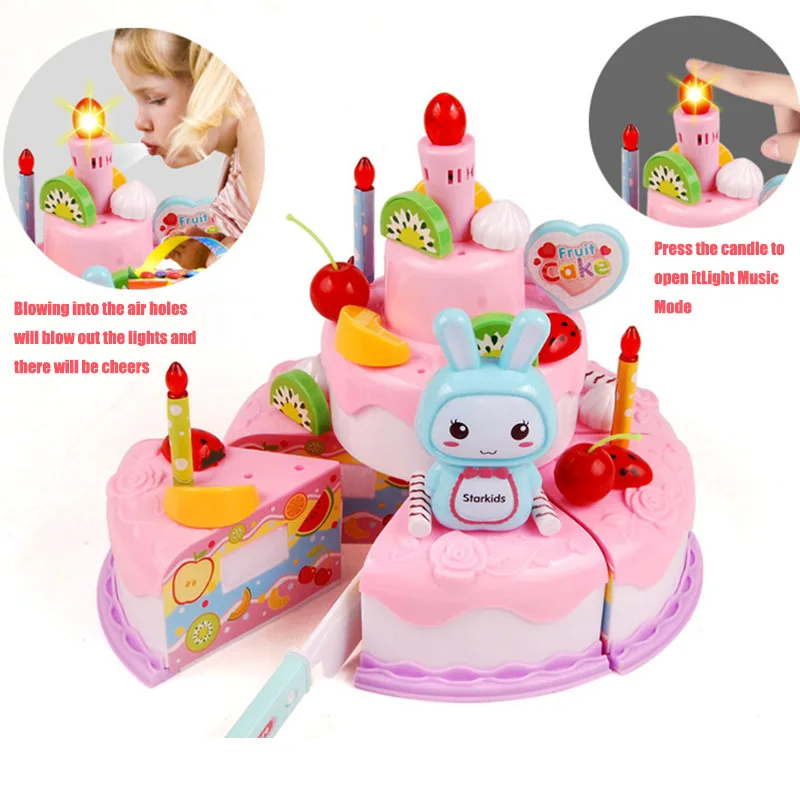 어린이 장난감 시뮬레이션 DIY 생일 케이크 모델 주방 - Kids Toys Kitchen Set 리뷰 및 가격