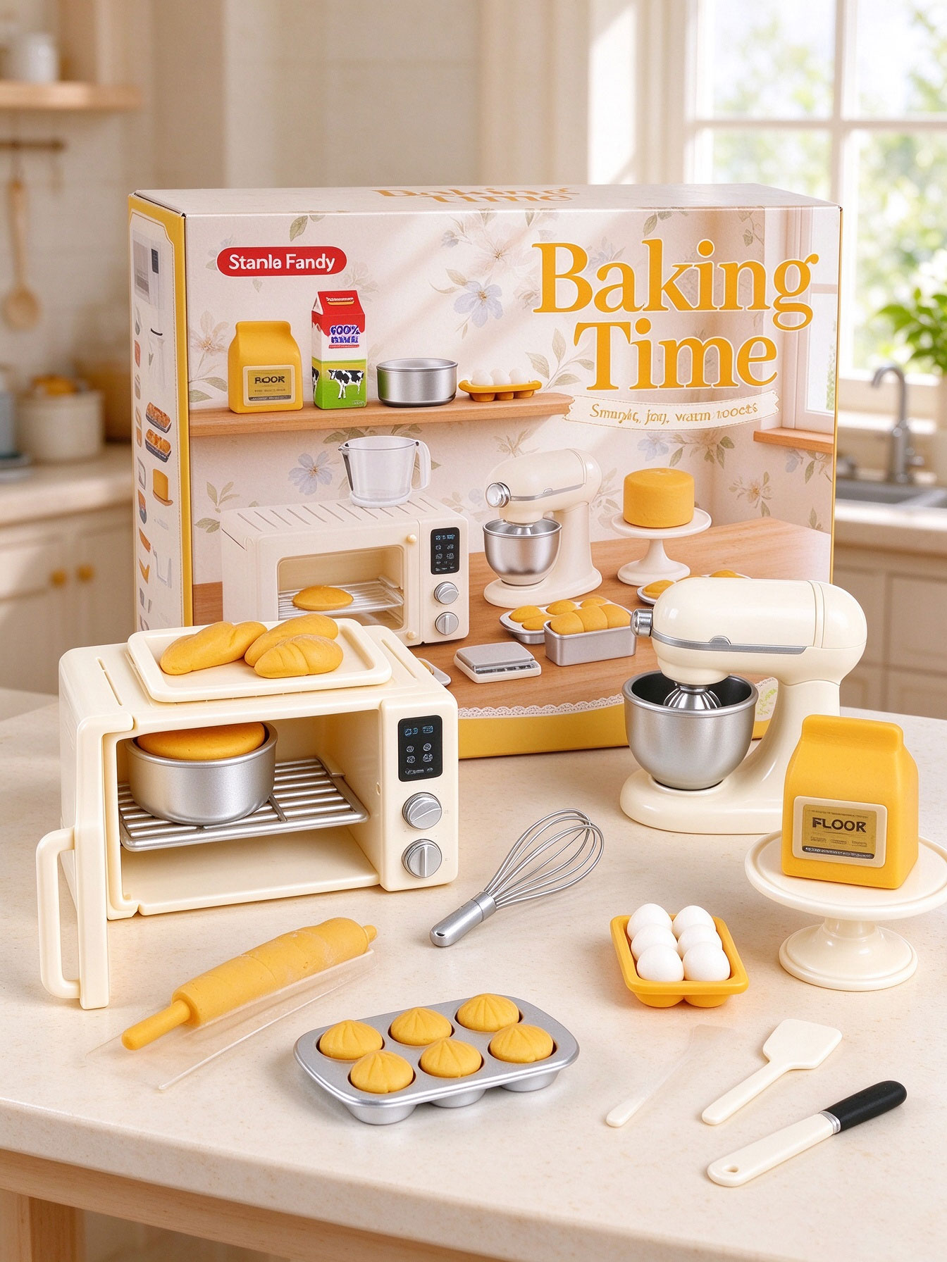 미니 베이킹 놀이 세트: 인형집 주방, 미니어처 오븐  - Kids Toys Kitchen Set 리뷰 및 가격