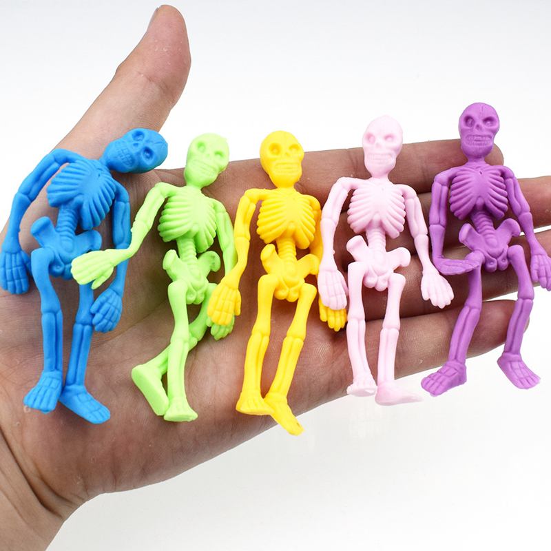 10pcs 탄성 부드러운 해골 해골 좀비 인형 장난감  - Kids Zombie Toys 리뷰 및 가격