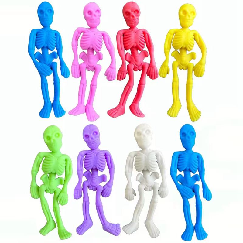 10pcs 탄성 부드러운 해골 해골 좀비 인형 장난감  - Kids Zombie Toys 리뷰 및 가격